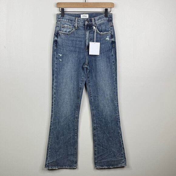Pistola Stevie Relaxed High Waisted Flare Jeans Womens Size 25 in Wash Pulse NWT